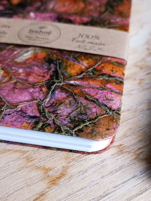 Carnet Reliure Copte en papier artisanal Népalais - Fait Main 