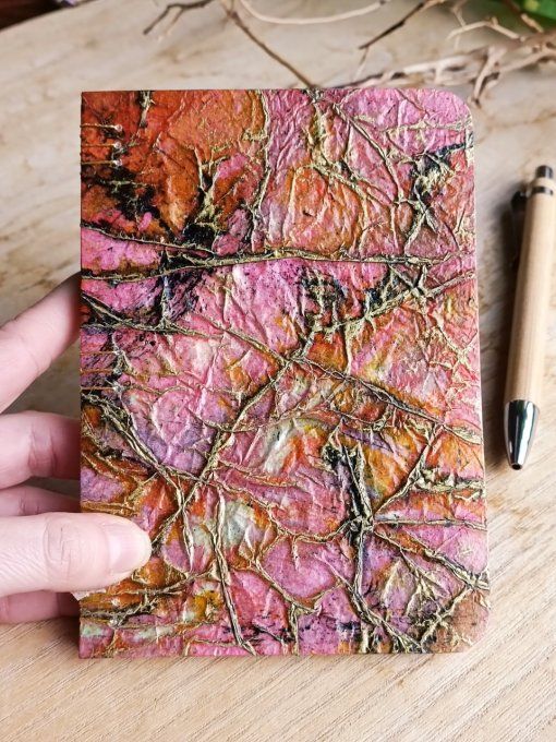 Carnet Reliure Copte en papier artisanal Népalais - Fait Main 