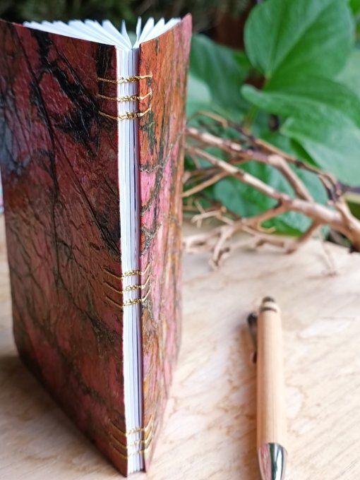 Carnet Reliure Copte en papier artisanal Népalais - Fait Main 